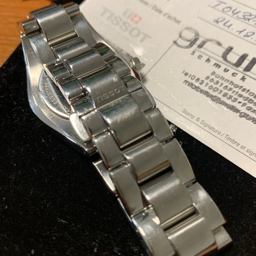 Tissot T-Trend Glam Sport ladies watch used, black-silver