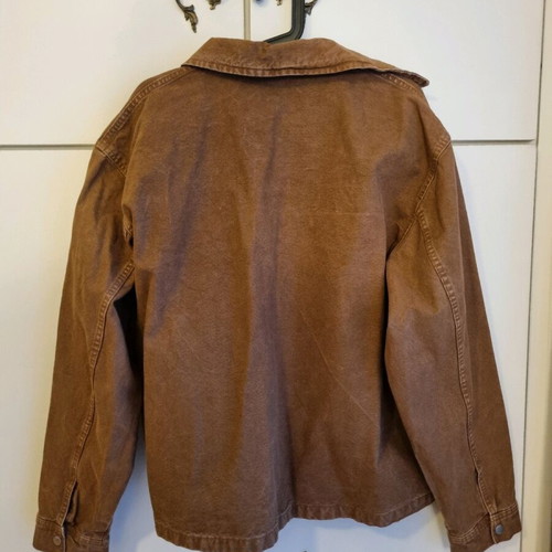 Zara Overshirt Denim Boxy Shirt brown, new, size L