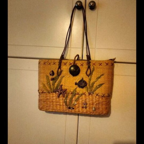 Shoulder bag new, summer style with seashell details
