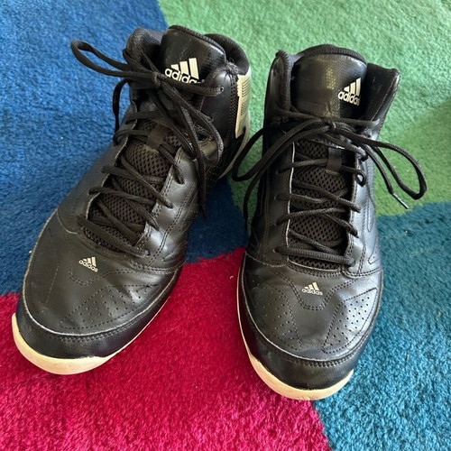 Adidas Basketball Shoes Like New, Black with White Details, Size 44