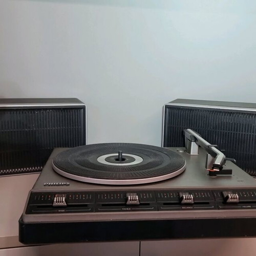 Stereo Philips AF382 vintage suitcase record player used