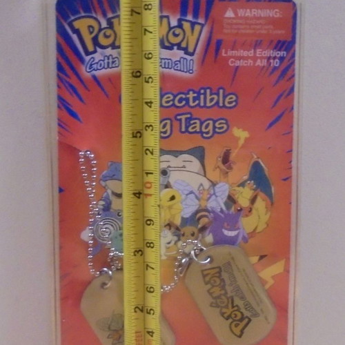 Pokemon Beedrill old promotional metal dog tag Nintendo 1999 new