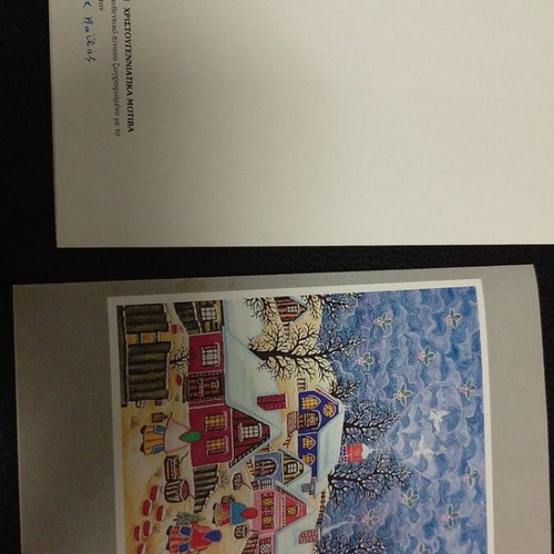 Christmas cards and tags like new, pack of 6 cards and 9 tags