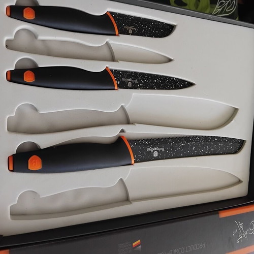 Berlinger Haus Granit Diamond Line kitchen knife set of 3 new