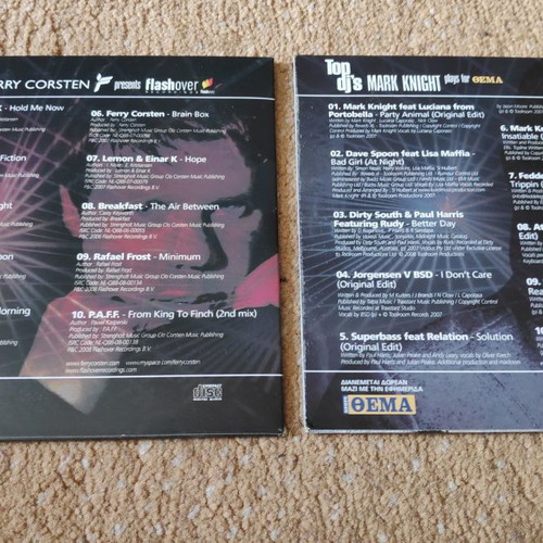 CDs with famous DJs Tiesto, Mark Knight, Ferry Corsten new, pack of 3