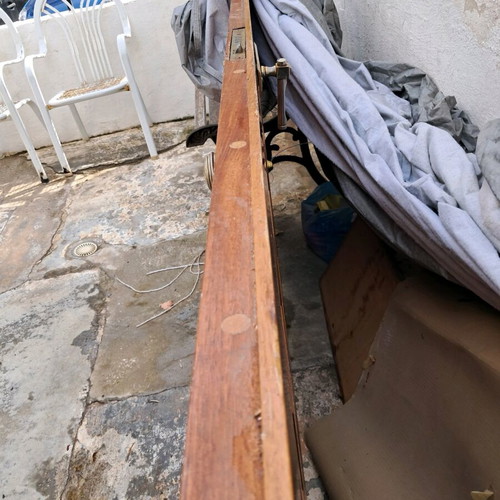 Exterior door used, solid wood with frame