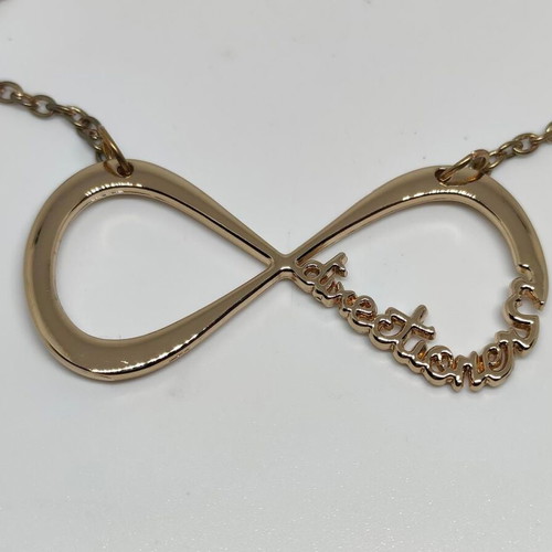 One Direction Infinity Necklace like new, rose gold color