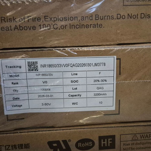 Li-ion Batteries 18650 EVE INR18650-33VA 3300mAh 100 Pack New