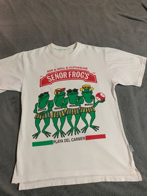 T-shirt vintage 1990’s μεταχειρισμένο, μέγεθος M, βαμβακερό, άσπρο, made in Mexico