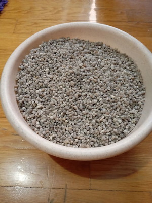 Quartz gravel 3-5mm, grey, 4-5 kg