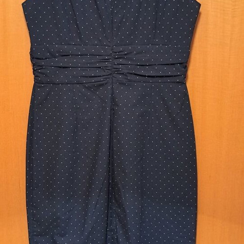 U.S. Polo Assn. summer dress like new, blue with white polka dots