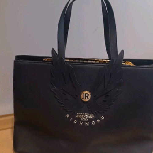 John Richmond black handbag like new
