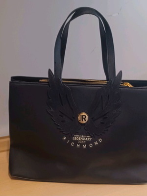John Richmond black handbag like new