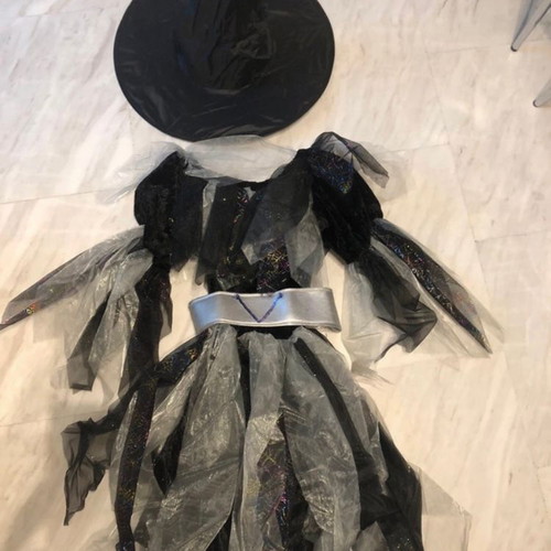 Witch costume for girl, Sandra, size 12 years