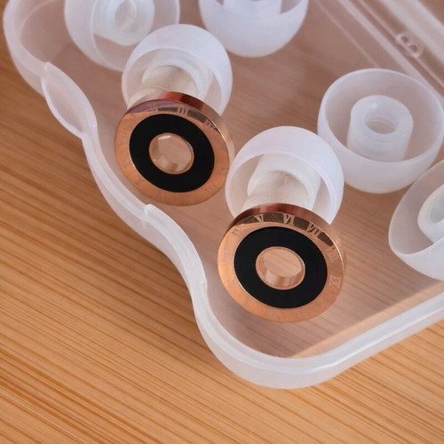 Silicone earplugs rose gold new, jewelry style