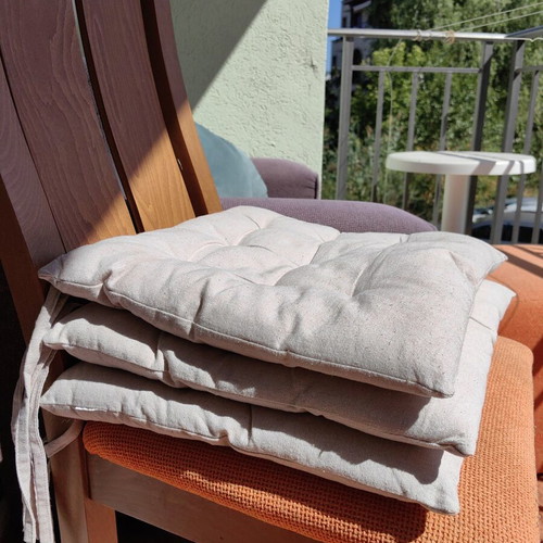 Chair cushions, pack of 4, beige