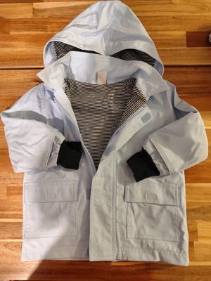 Petit Bateau waterproof jacket like new for 24 months 86cm