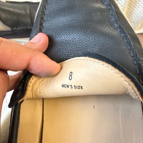 Tod’s moccasins used, blue, size 42