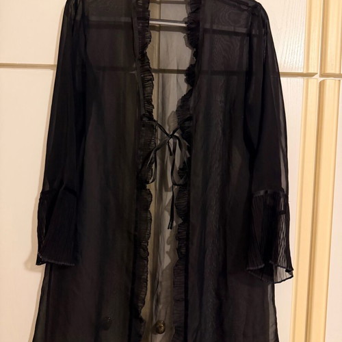 Regi Women's Nightgown Robe like new, size 46 (L), black