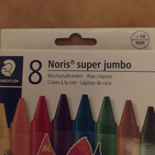 Steadler Noris Super Jumbo wax crayons set of 8