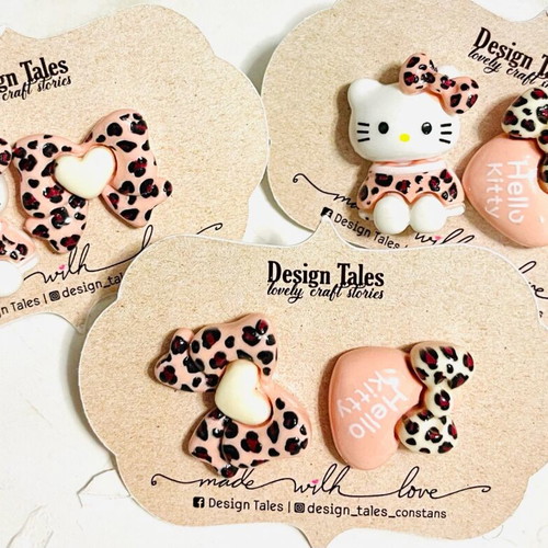 Children's earrings new, set with various designs