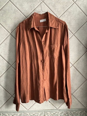 Linen shirt Philosophy by Alberta Ferretti M terracotta like new