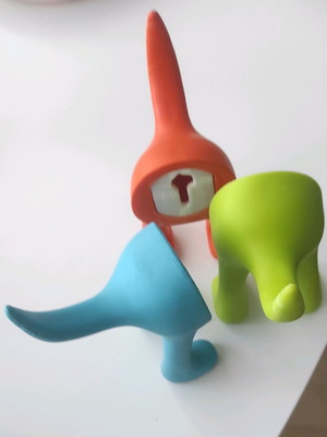 IKEA Dog Tail Wall Hooks Set of 3 Like New