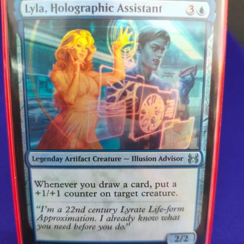 Magic the Gathering Lyla Holographic Assistant foil card like new