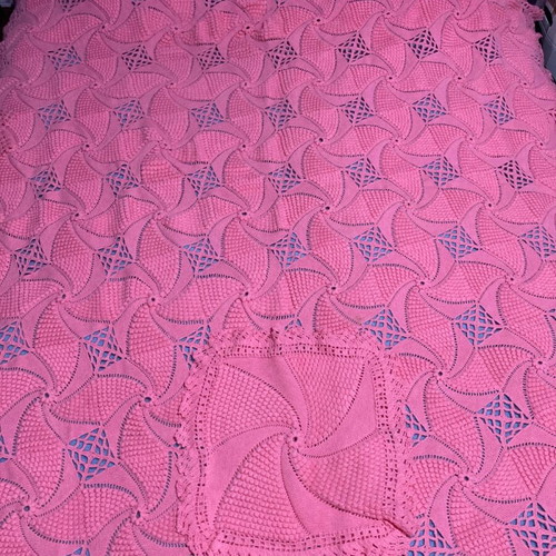 Handmade full-wool blanket for double bed with two pillows new