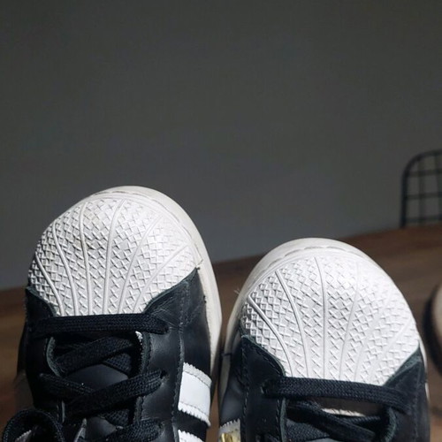 Adidas Superstar 36 used, black sports shoes with elevated sole