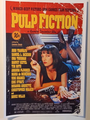 Pulp Fiction A4 poster