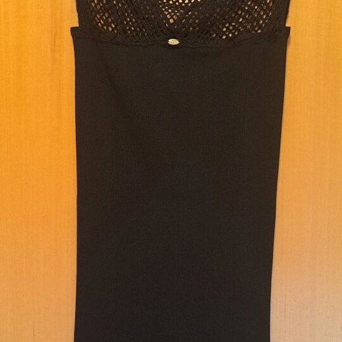 Miss Sixty knitted dress tight with net bust and back like new black