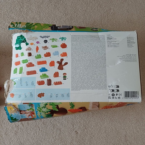 Ecoiffier Abrick Dinosaur Land toy set used