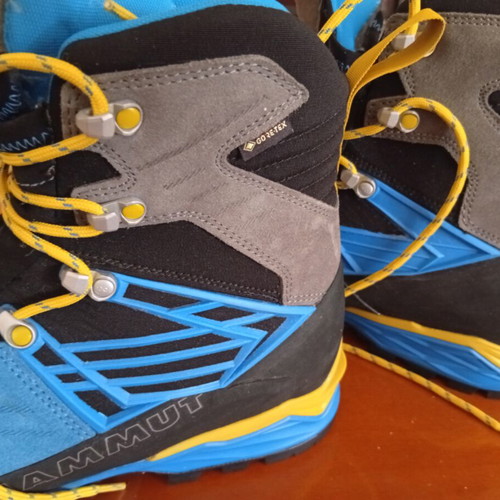Mammut Kento Pro High GTX hiking boots size 44, grey blue
