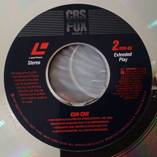 Can-Can (1960) LaserDisc like new, musical