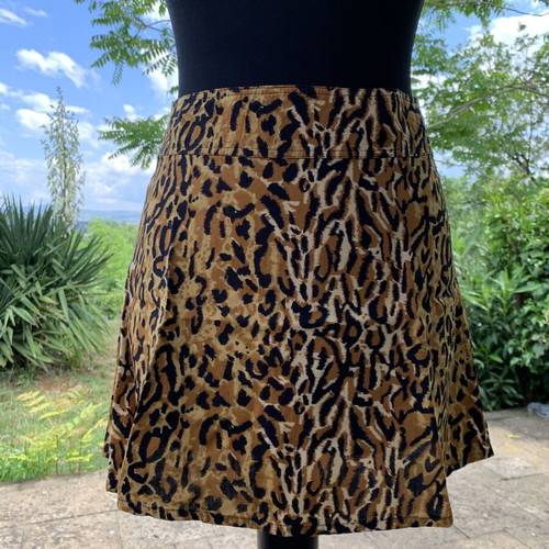 Animal print skirt new, viscose, size S-M