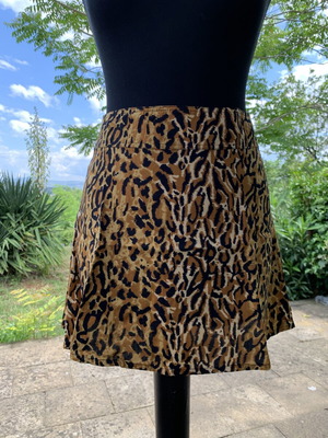 Animal print skirt new, viscose, size S-M