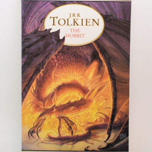 The Hobbit book used, J.R.R. Tolkien, English