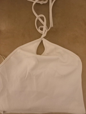 Zara white top like new, size S