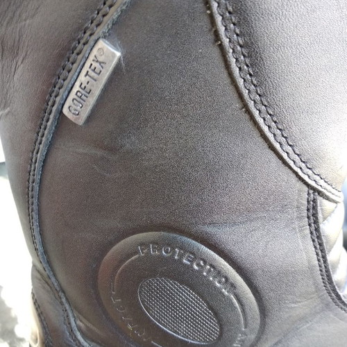 Oxtar motorcycle boots used, leather, size 43
