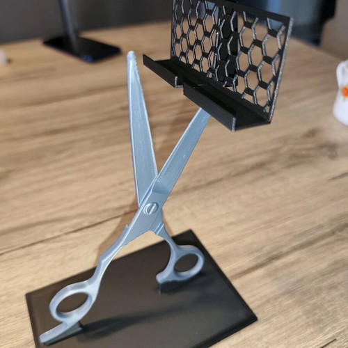 Business card holder shaped like scissors new