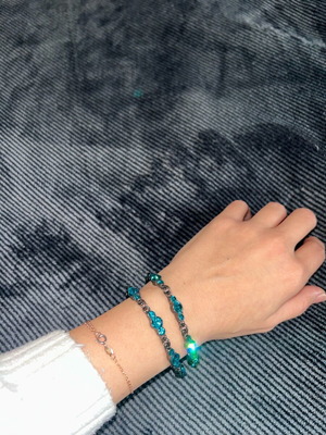 Alexi Andrioti bracelets like new, multicolored