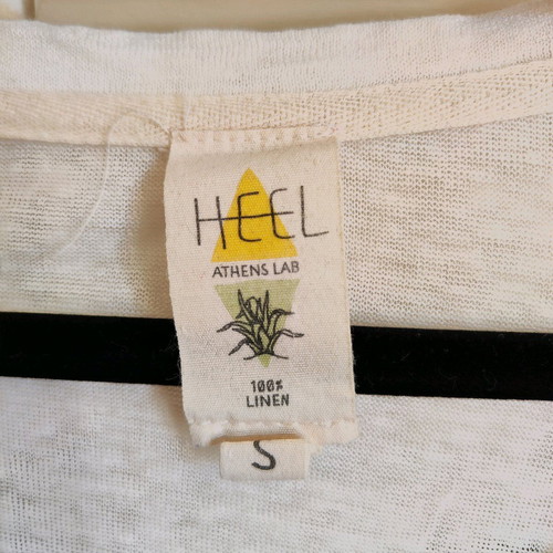 Heel Athens Lab Double Asymmetrical Dress "Cat" - 100% Linen & Organic Cotton - Size S