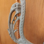 Cast iron mirror frame