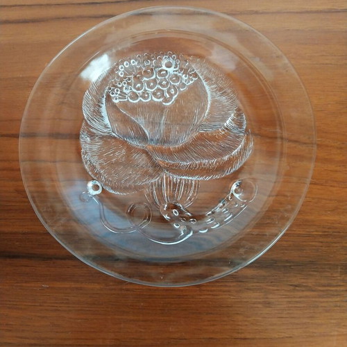 Pioni plate by Nuutajärvi vintage like new, Finnish art