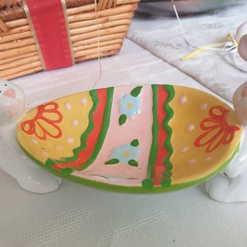 Easter decorations and basket new, pack of 3 pieces