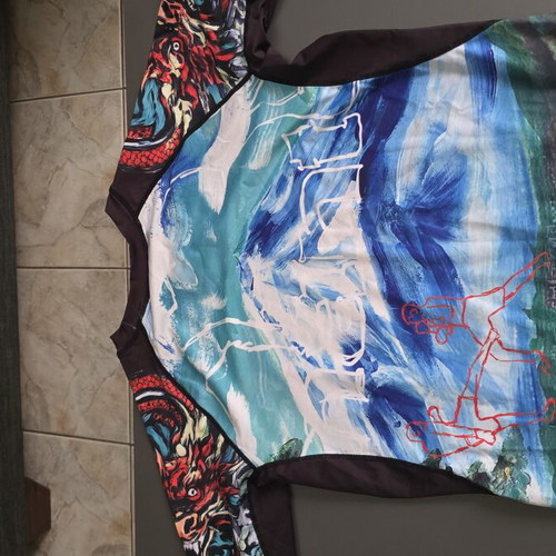 Manto BJJ rashguard, multicolor, size L