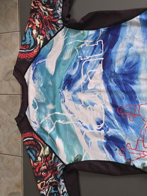 Manto BJJ rashguard, multicolor, size L
