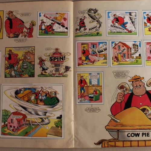 Panini 1988 Dandy Beano sticker album used, complete