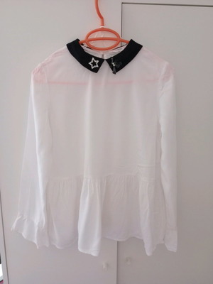 Mango shirt XS white with collar accessories
